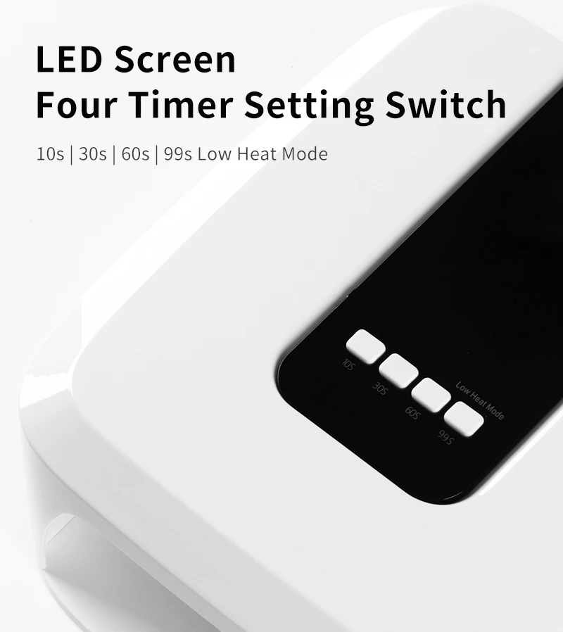 Lampa UV LED do paznokci 48W, 33 diody, bezprzewodowa, nowa, ładowalna, bezprzewodowa suszarka do paznokci do żelu, światło UV do manicure.