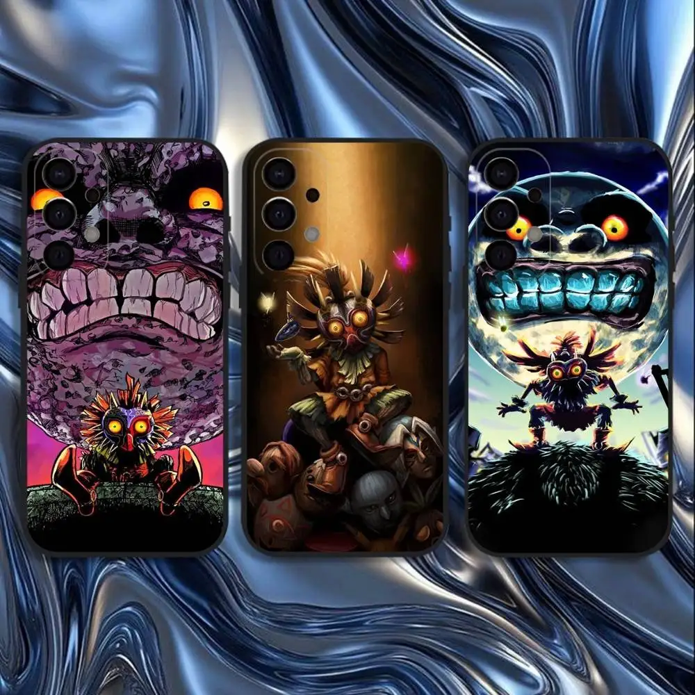 

Z-Zeldas-Majoras Mask Phone Case For Samsung S25,S24,S21,S22,S23,S30,Ultra,S20,Plus,Fe,Lite,5G Black Cover