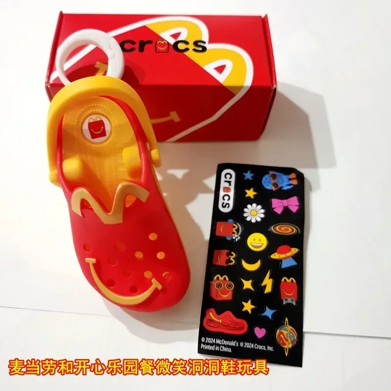 10 Styles Mcdonald Mini Slipper Keychain Toys Schoolbag Pendant Kids Collectible Pendent Ornament Toy Christmas Gifts in Stock