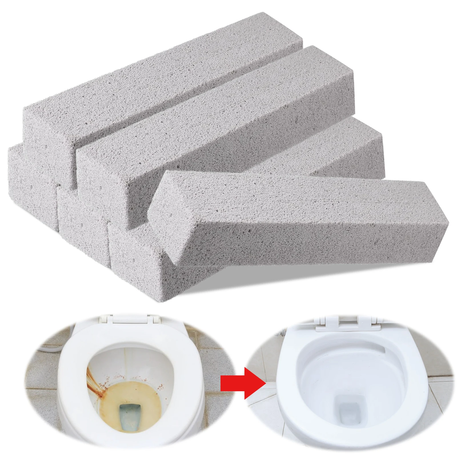 แท่งหินสำหรับทำความสะอาดห้องน้ำ6ชิ้นอ่างอาบน้ำห้องครัวห้องน้ำอ่างล้างจานสีฟ้าสำหรับครัวเรือน