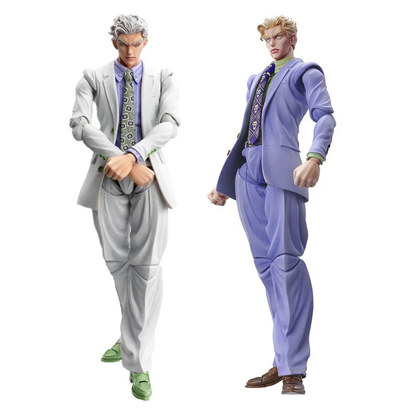 Nueva Jojo'S Bizarre Adventure Kira Yoshikage 16cm figura de acción de Pvc articulada traje púrpura Anime coleccionable decoración de escritorio regalo de seguidor