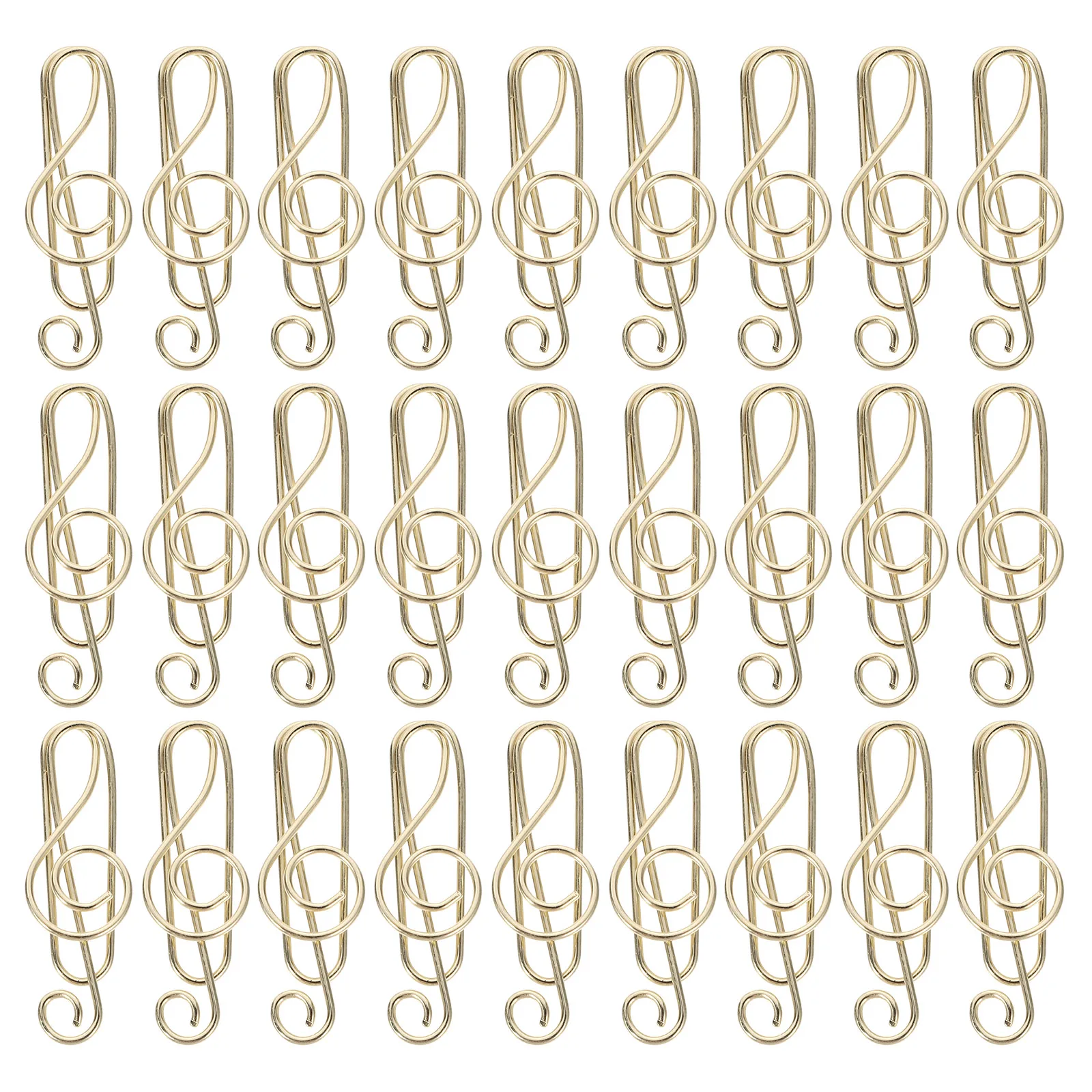 50pcs Music Note Shaped Paper Clips Bookmark Holder Document Clips File Clamp School Office Stationery Supplies