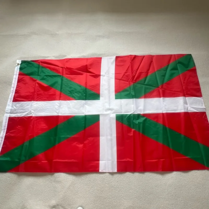 YIXIN Flag90x150 CM Euskal Herria Basque Flag DecorationBasque Flag  double side printed polyester hanging Spain Spanish ikurrin