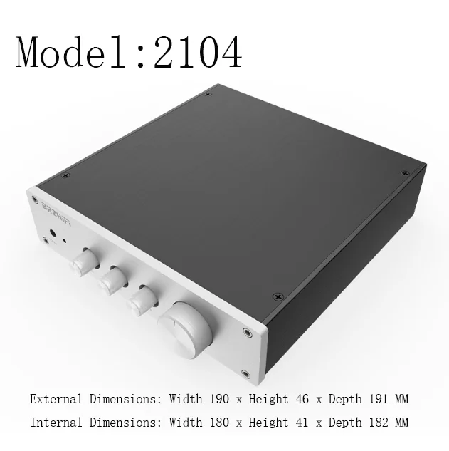 

Полностью алюминиевый предусилитель Weiliang Audio 2104, алюминиевый корпус, шасси «сделай сам»