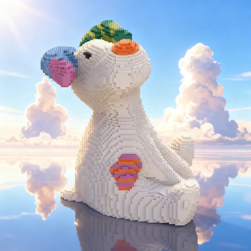 

7969 деталей MOC: Снежный пес - сезонная рождественская модель. Конструктор. Подарок. Креативная коллекционная модель для демонстрации. Премиум-класс. Для взрослых и детей.