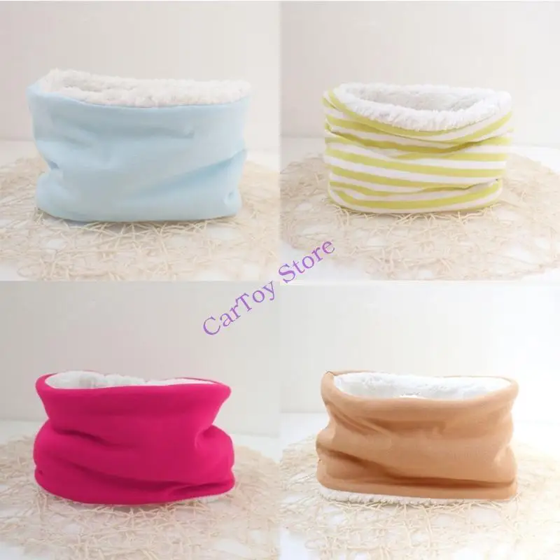 634f Autunno inverno baby sciarpa a colore solido sciarpe peluche collo per bambini con collo calda con collo caldo