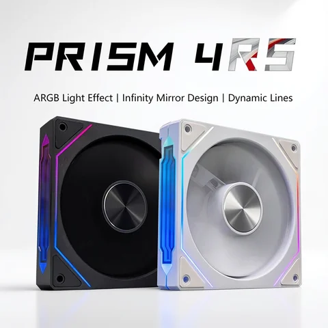 PRISM 4 RS Computer Case Fan 12cm ARGB 4 Pin Quiet Cooling Fan 12V Large Air Volume 800-1600RPM