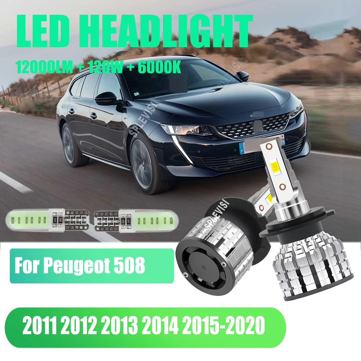 

H7/477/499 светодиодные лампы для фар-350% ВЫСОКОЙ LUMINOSITY и высокое качество для Peugeot 508 2011 2012 2013 2014 2015 2016 2017 2018-2020
