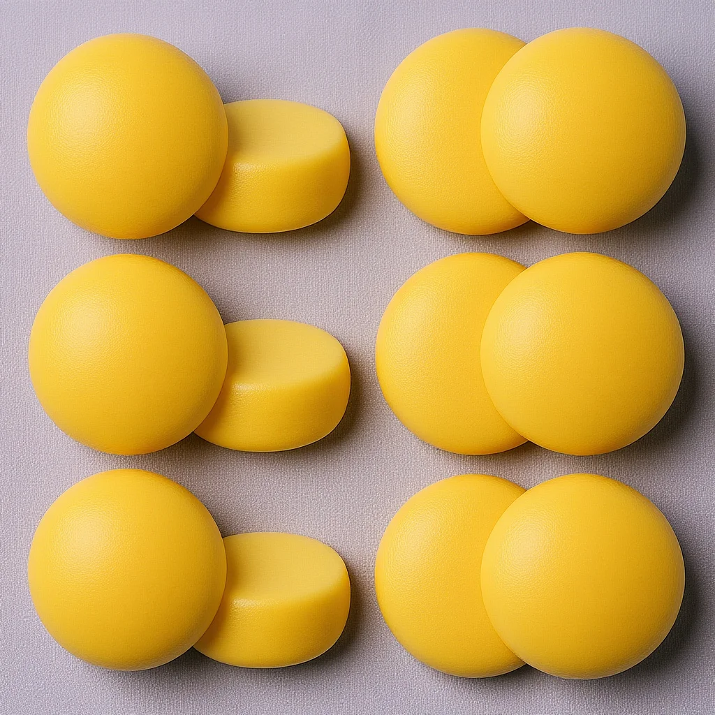

12pcs Small Round Sponge Yellow for Circle Stencil Painting Watercolor Wet Palette Synthetic Foam Craft Pottery Supplies