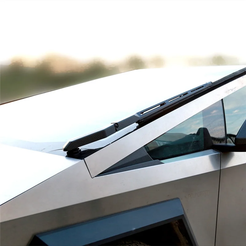 

AU63-2024-2025 For Tesla Cybertruck Front Side Window Triangle Cover Trim Matte Carbon Fiber Accessories