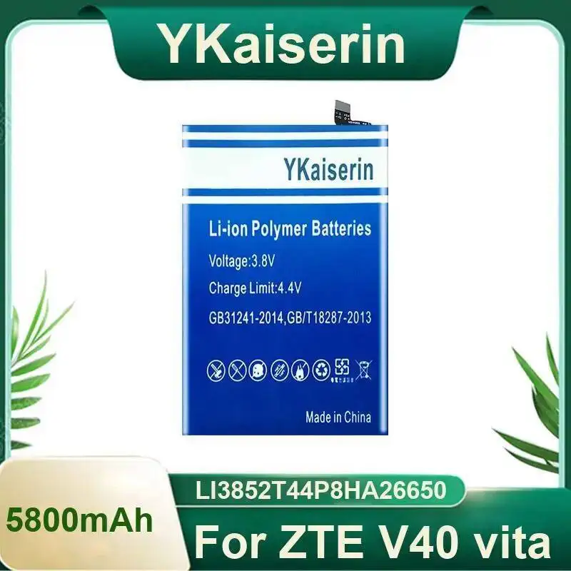 

Аккумулятор мобильного телефона продлененная производительность LI3852T44P8HA26650 для Zte V40 Vita 5800 мАч