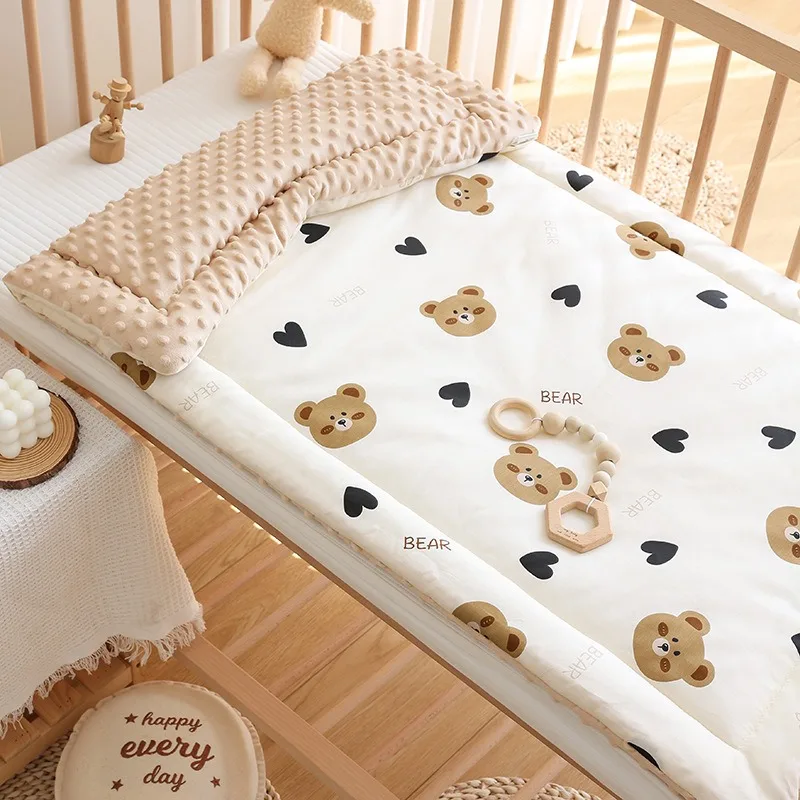 Materasso per culla neonato Asilo per bambini Trapunta piccola Materasso per bambini Materasso per pisolino lavabile in puro cotone