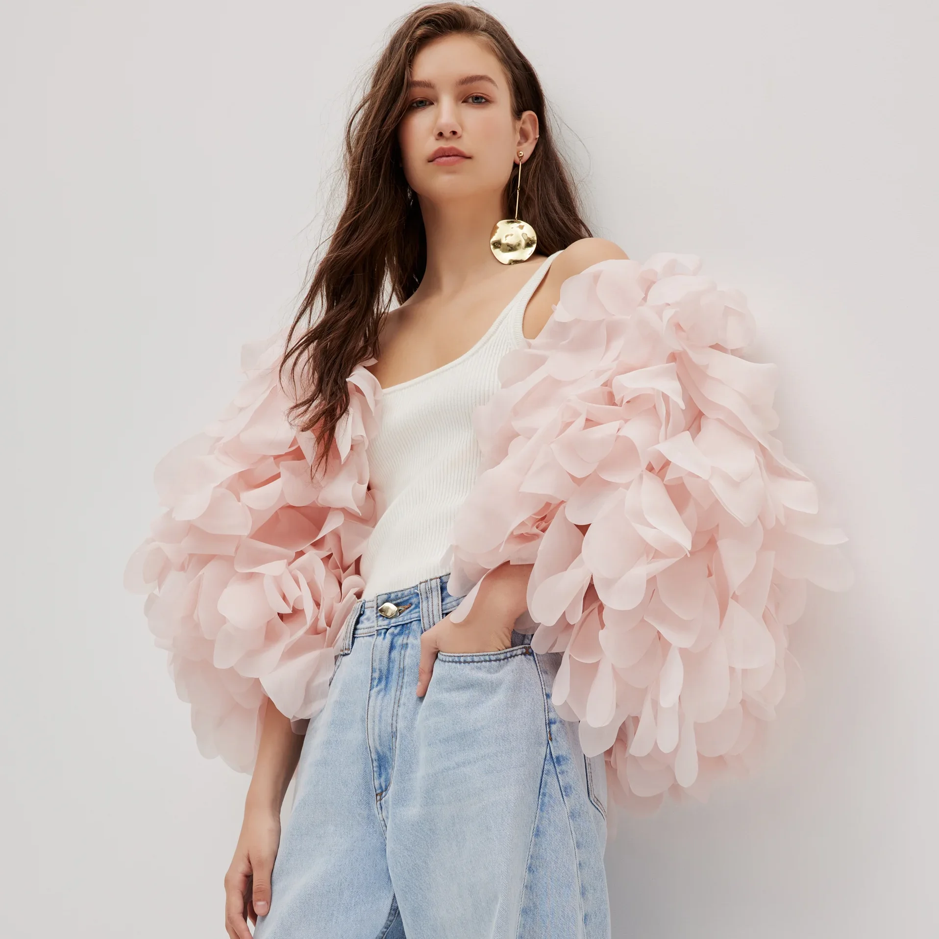 Floral Organza Blou… - image