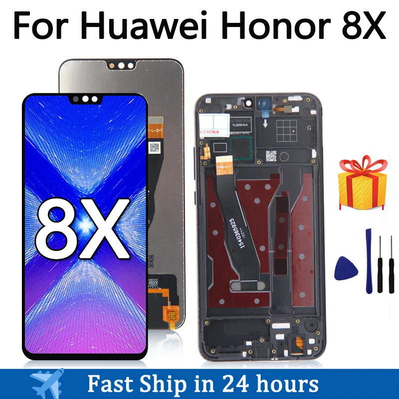 Pantalla LCD de 6,5 pulgadas para Huawei Honor 8X/Y9 2019/Disfrute 9 plus, piezas de repuesto de Digitalizador de pantalla táctil LCD