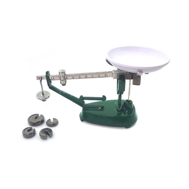 Weight Scale Mini Realistic Model Disc Scale Decorations Pretend Play Toy