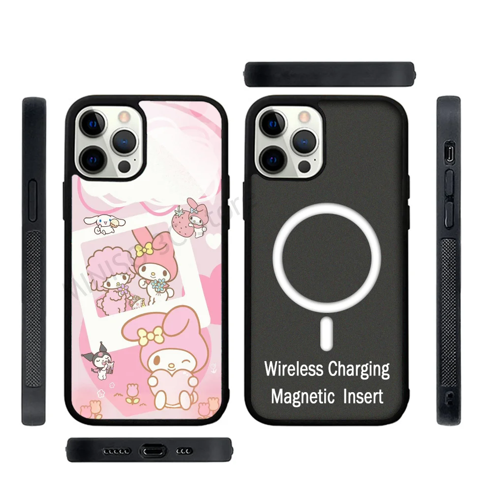 Kawaii My Sweet Piano Phone Case Strong Magnetic For IPhone 15 14 13 Pro Max 11 12 Mini For Magsafe