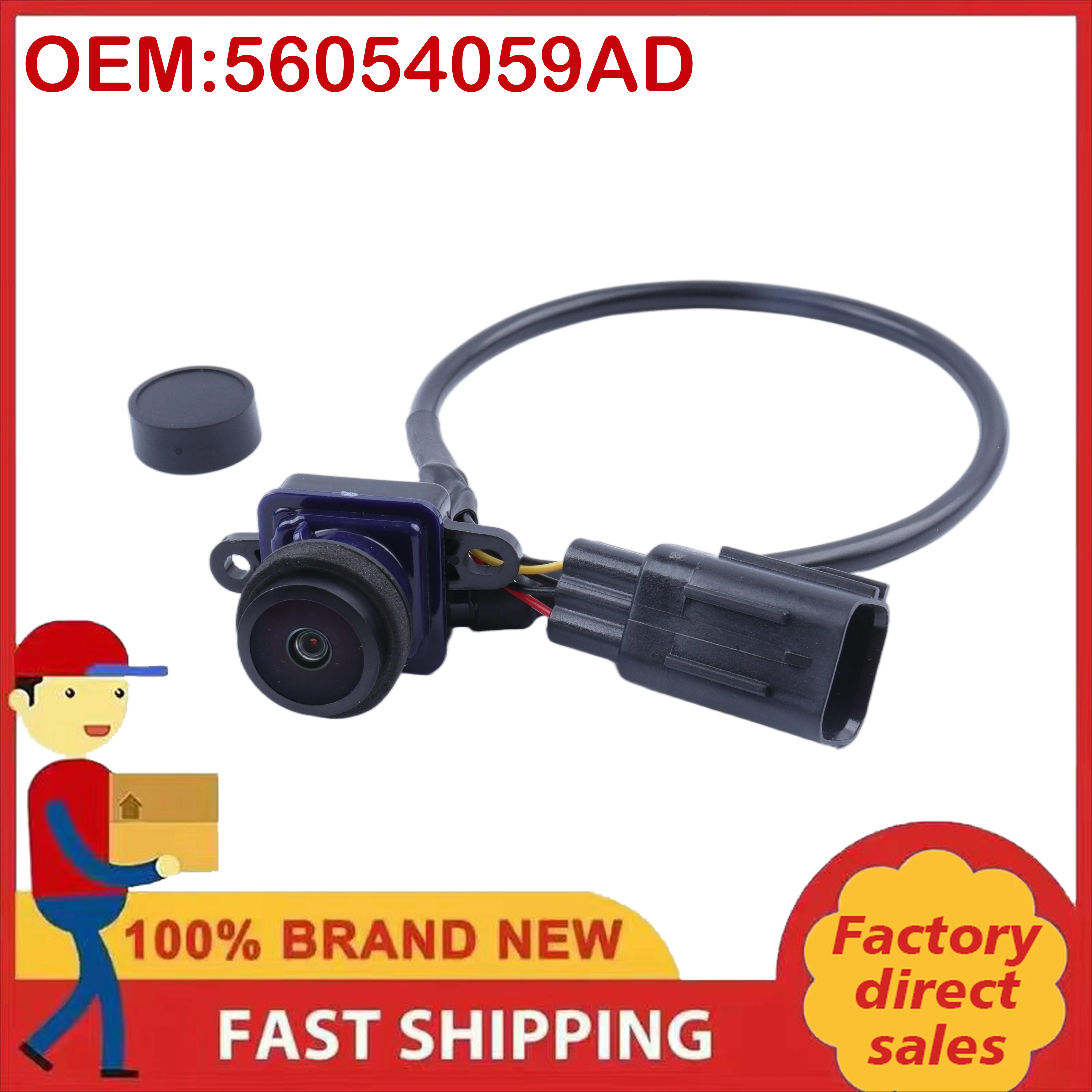 Backup Camera 56054059AD Compatible with Dodge Durango 3.6L V6 2011-2013 Jeep Grand Cherokee 3.6L V6 2011-2013