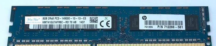 

For 8G DDR3 1866 pure ECC server 8GB PC3-14900E UDIMM HMT41GU7AFR8C-RD HMT41GU7BFR8C-RD