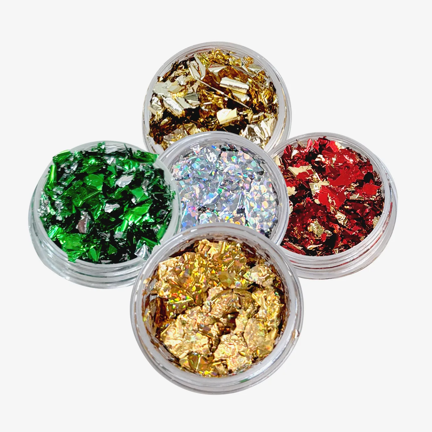 Rosso/Blu/Verde/Oro/Laser Oro e Argento Frammenti di lamina irregolare Nail Art Paillettes Adesivo Glitter Decorazione manicure fai da te