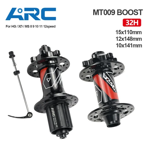 ARC MT009 BOOST NBK K7 buje trasero MTB buje de bicicleta de montaña 32 orificios HG MS XD buje libre 12x148mm 10x141mm 11 12 velocidades bujes de bicicleta parte