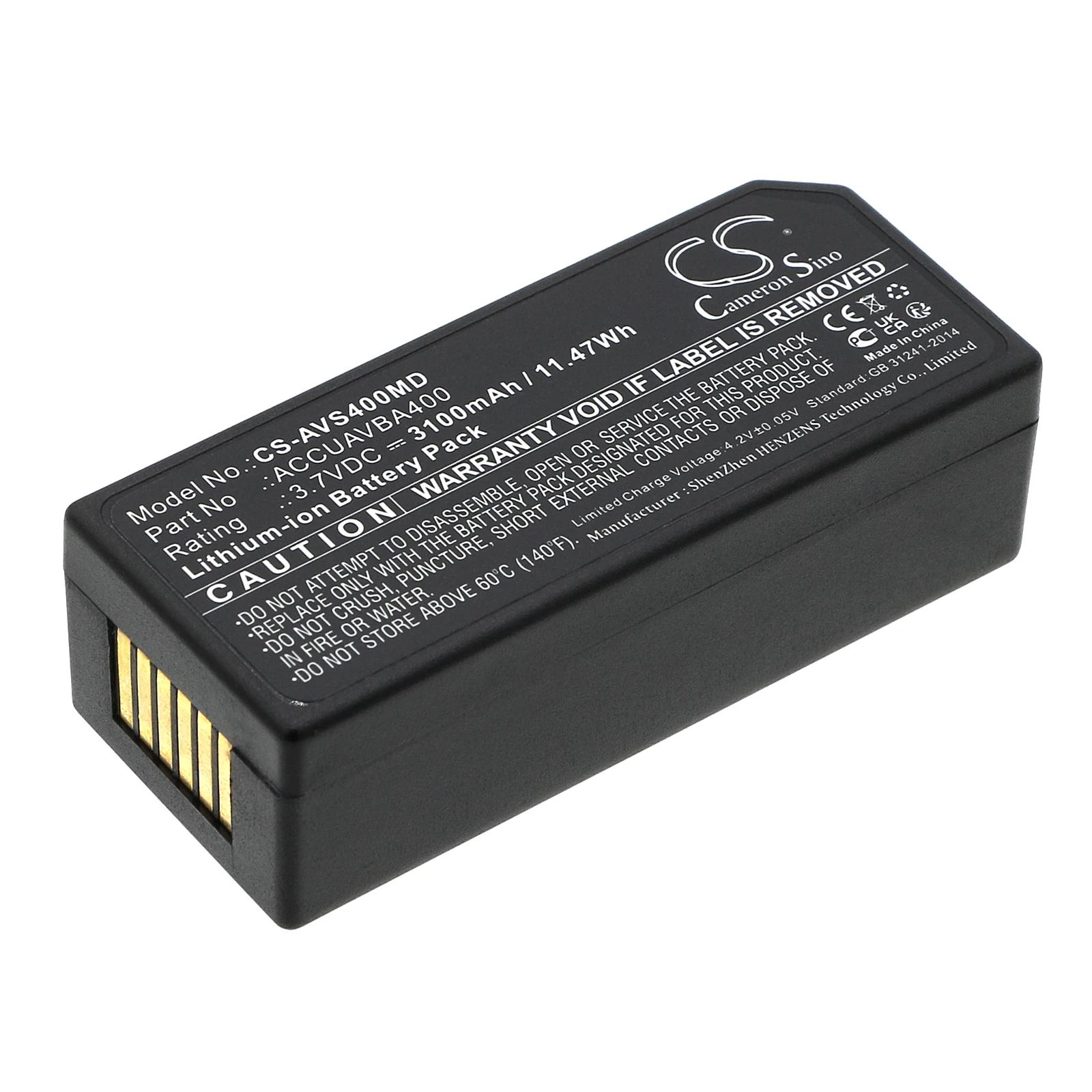 Batería de Repuesto CS para Viasys Healthcare Veins Accuvein AV400 ANAM Illuminator PN:ACCUAVBA400,BA400 3100mAh / 11.47Wh