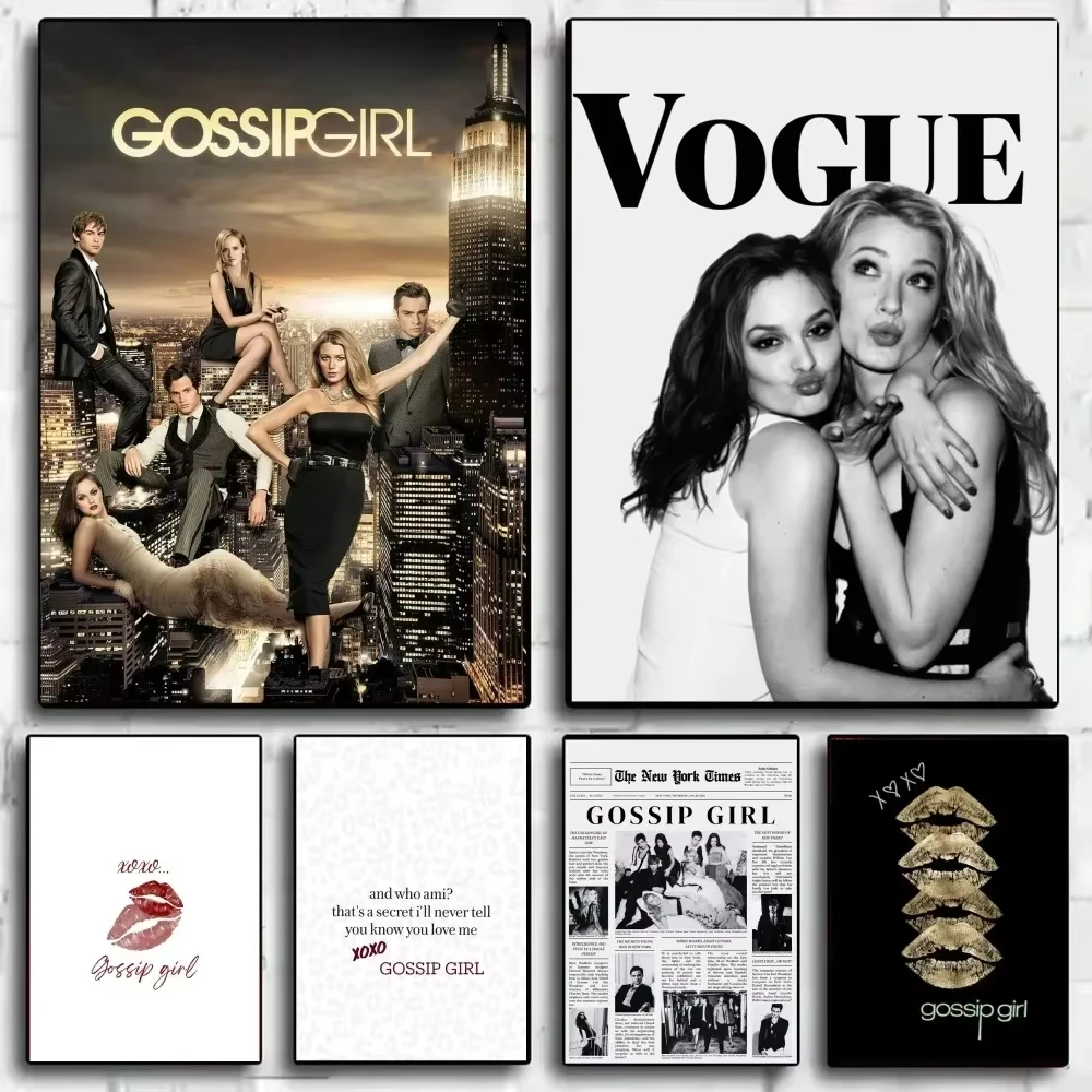 المسلسل التلفزيوني الشهير G-Gossip G-Girls فن الحائط الجمالي، ملصق طباعة قماش عالي الدقة، مناسب للمنزل، غرفة المعيشة، ديكور الغرفة