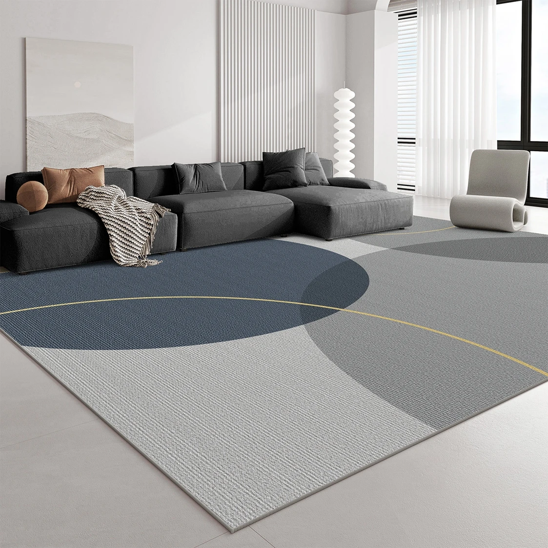 

VIAKAMA Carpet Luxury High-End Sofa Coffee Table Rug Room Bedroom Floor Mat Anti-Slip Entrance Door Home Decoration