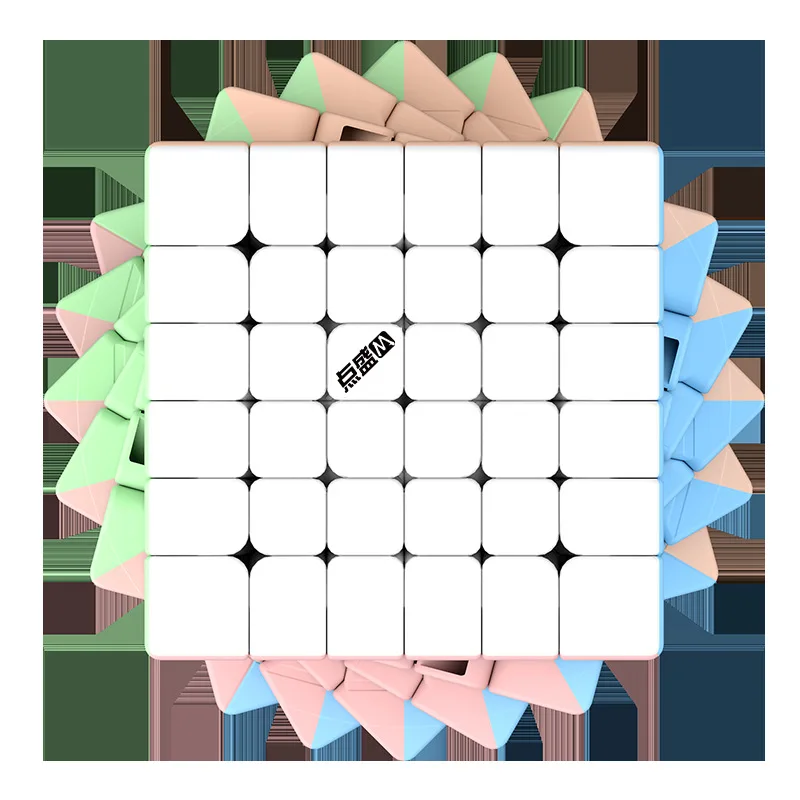 DianSheng ソーラーマカロンカラー 2x2 3x3 4x4 5x5 6x6 7x7 磁気マジックスピードキューブステッカーレスプロフェッショナルキューブパズルおもちゃ子供