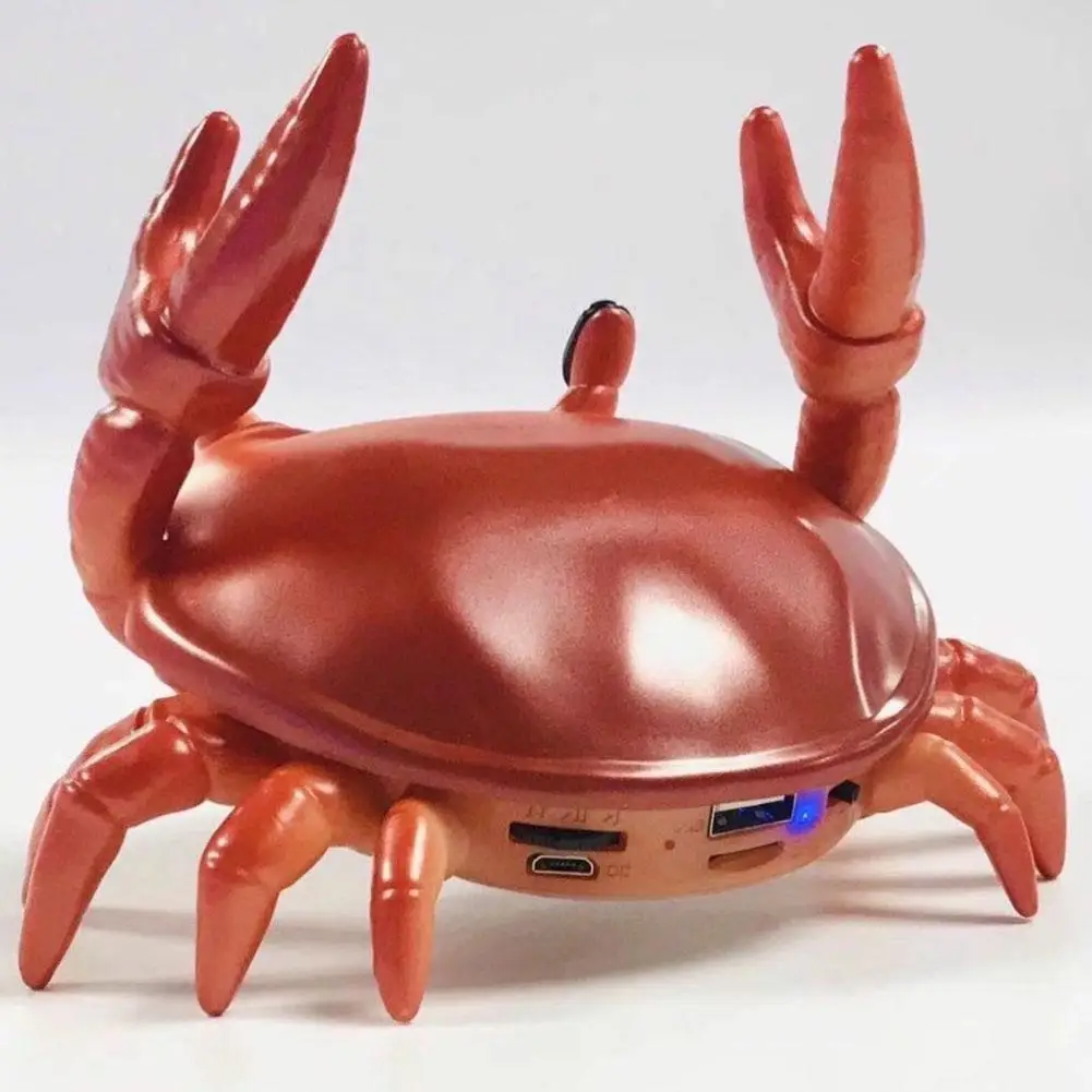 Multi Functional Crab Speaker Phone Holder Beach Style Cute Desktop Ornament Glasses Holder Pen Holder Original Design Speaker