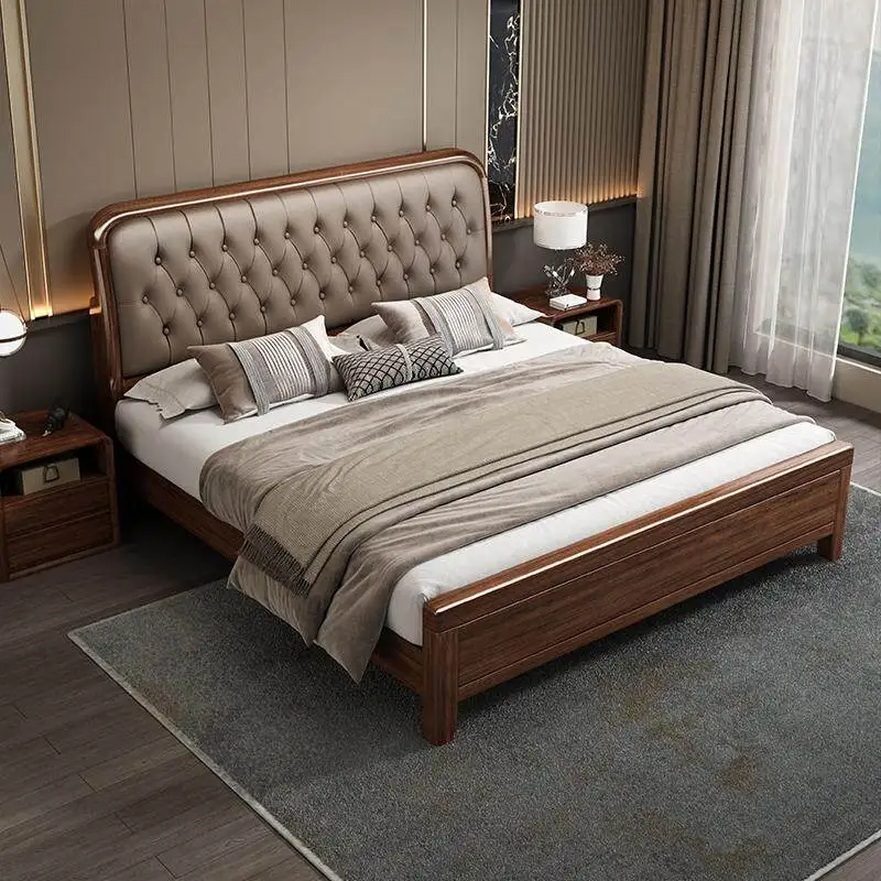 

Designs Normal Double Bed Decoration European Storage King Size Double Bed Luxury Circle Cloud Camas De Dormitorio Furniture