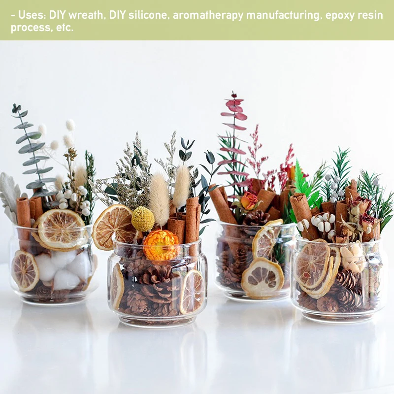 DIY Natural Dried Flower Real Dry Plant Fruit Lemon Pineapple for Making Mobile Phone Case Candle Epoxy Resin Pendant Material