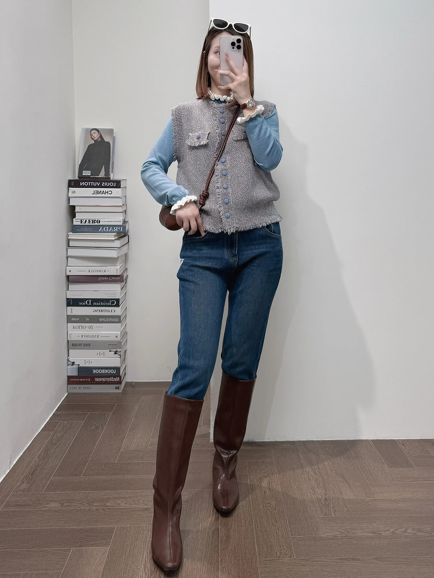 

Тяжелый шерстяной жилет с цветочным узором, выбор продавца, для повседневной носки, с круглым вырезом, на одной пуговице, модный цвет