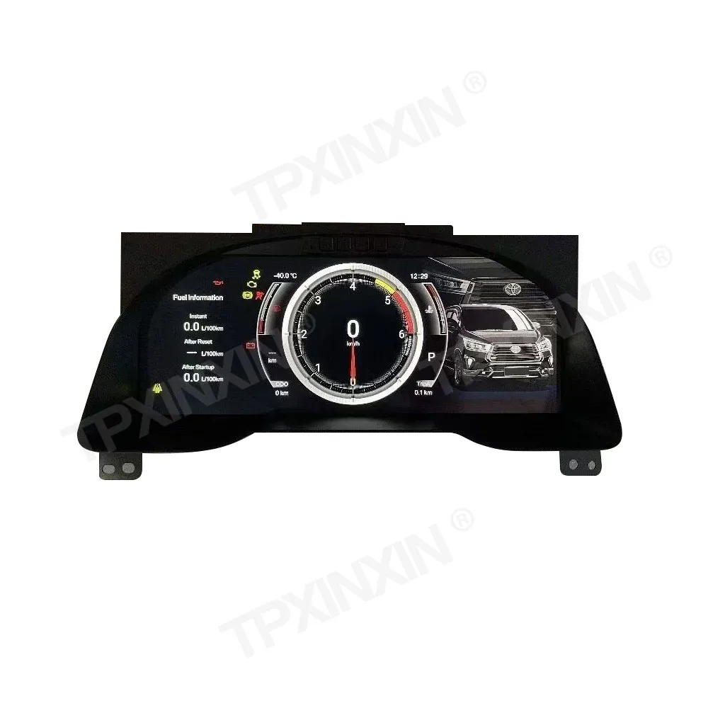 For Toyota Innova 2016~2022 Carplay Dashboard Display Speedometer meter Virtual LCD Instrument Cluster Cockpit