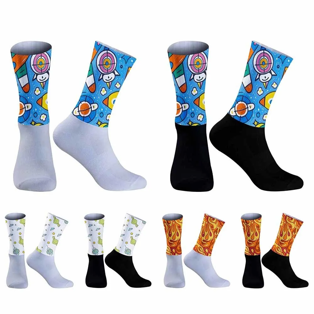 Anti Moulding Slip Camping Hiking Socks 2024 New Seamless Running Bicycle Bike Sport Socks Outdoor Cycling Socks