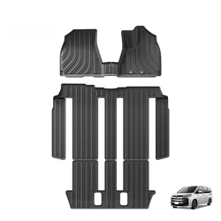 Custom RHD Car Floor Mat for Toyota Voxy Noah 80 Series 2014-2021 6 Seats Waterproof Non-slip Car Mat TPE 3D