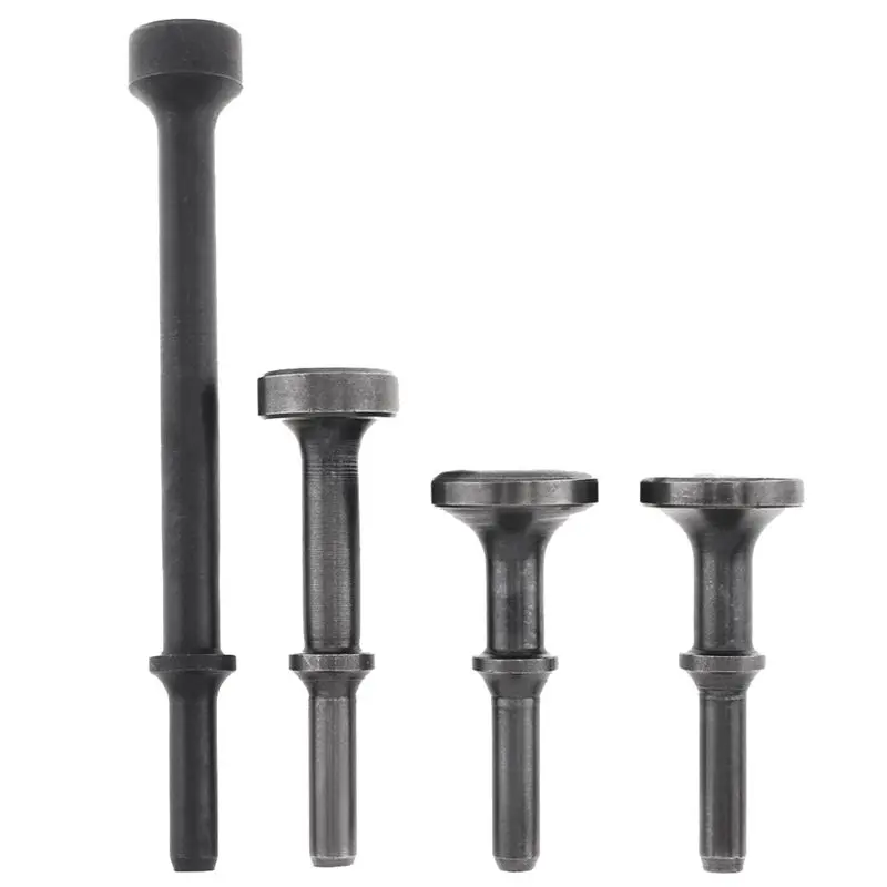 

AT05-4Pc Air Chisel Hard Steel Solid Impact Hammer Head Support Pneumatic Tool For Knocking / Rusting Removal