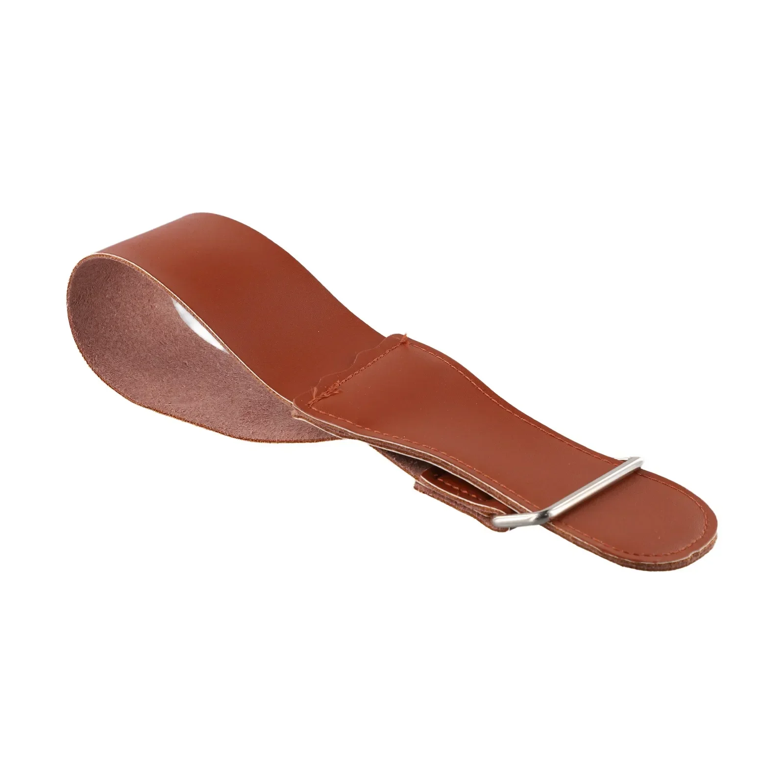 Cinturón de afilado plegable recto, doble cara, cuero, estroboscópico portátil para afilar y alisar, pulido caliente, 1 Pc