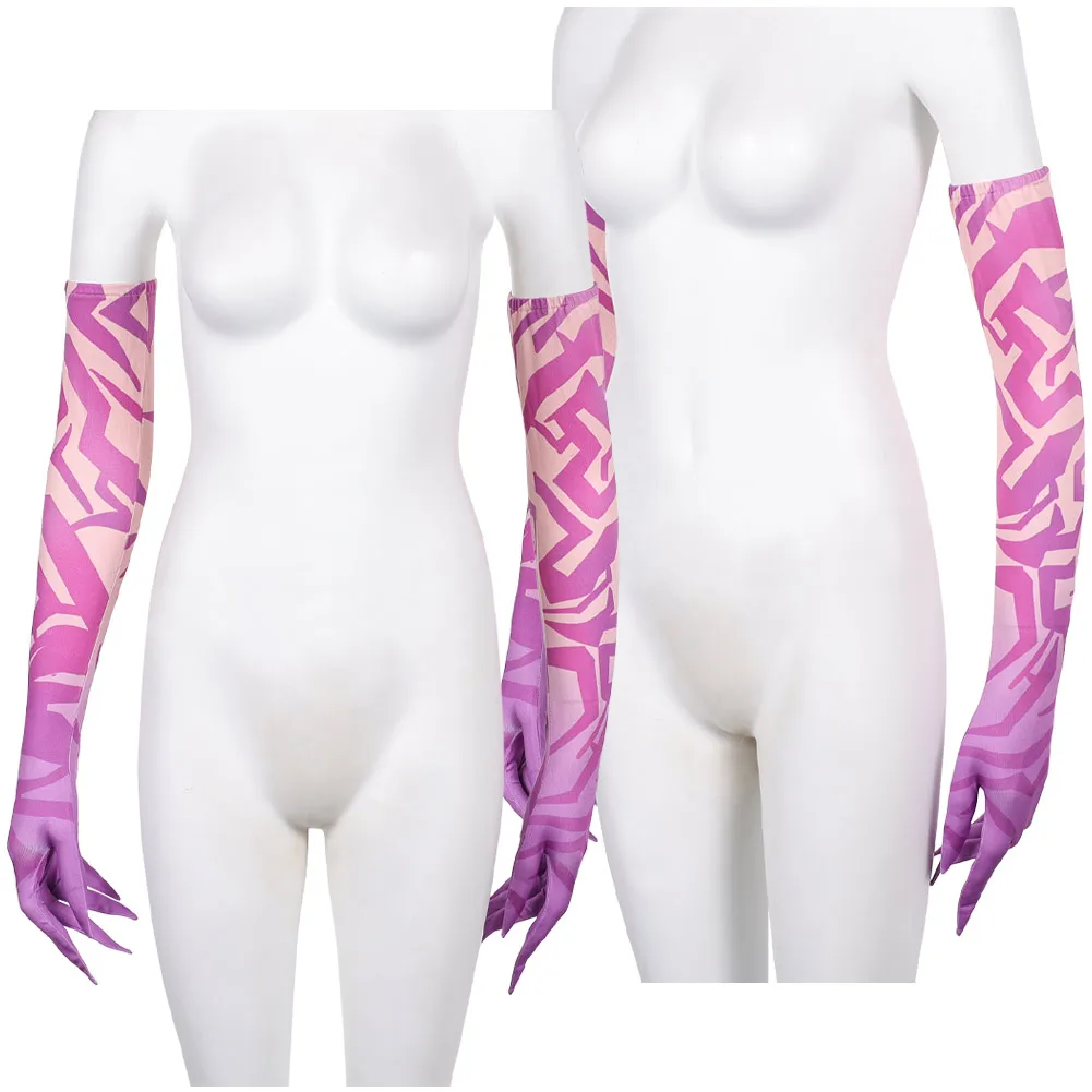 

Hunters Rumi Cosplay Gloves Arm Sleeves Cartoon Demons 2025 Adult Women Disguise Halloween Carnival Costume Accessories Gifts