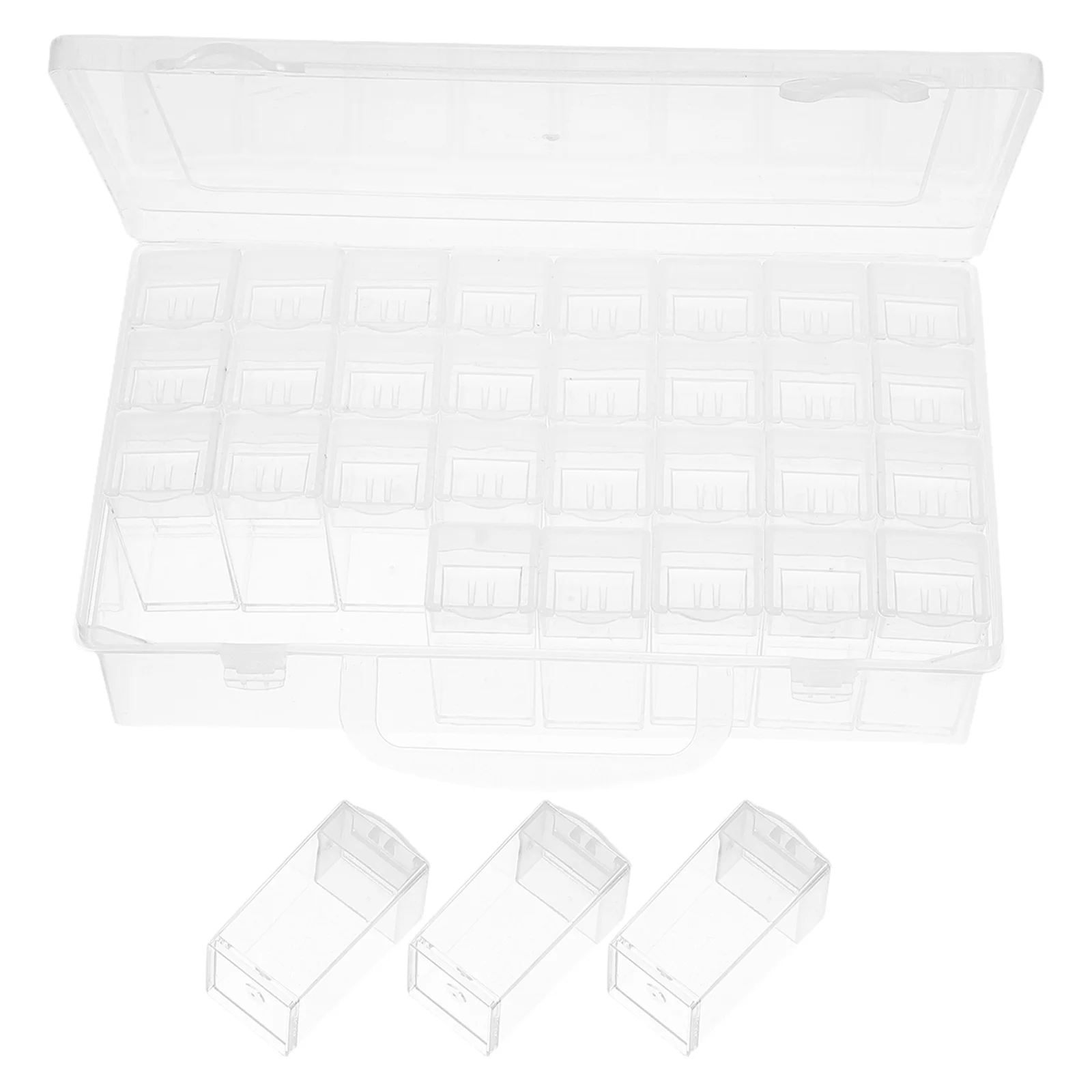 

Portable Craft Supply Organizer Box Double Seal Small Compartment Bead Storage Containers Jewelry Making Painting Small Parts