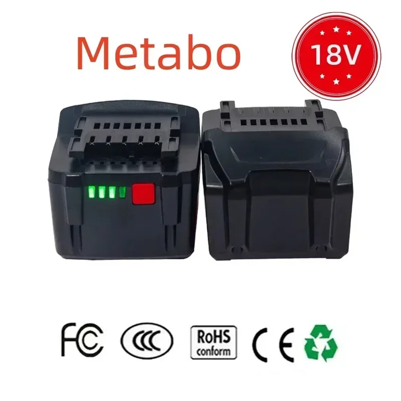 Adecuado para herramientas eléctricas con batería Metabo de 18V, 4,0-9,0Ah, destornilladores, llaves, taladros, para batería Metabo de 18V Asc30-36 Asc55