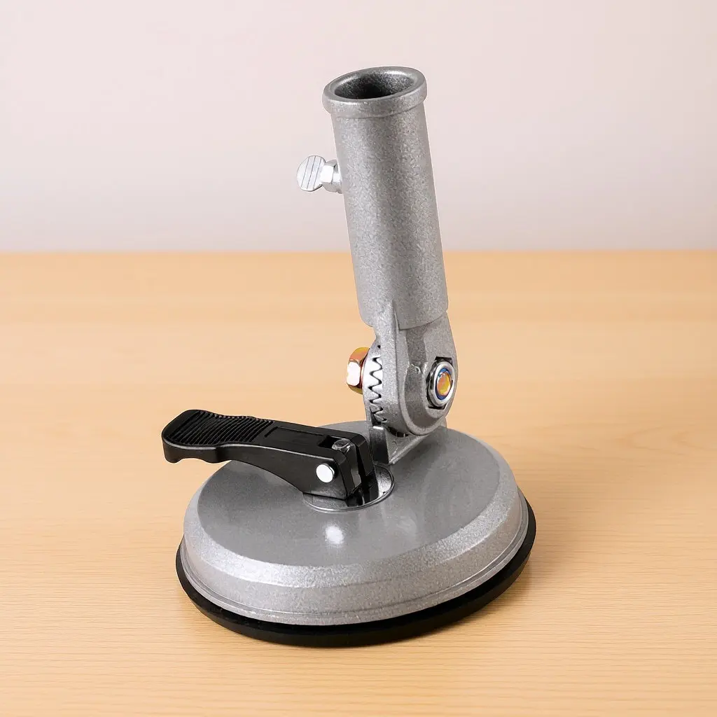 Aluminum Suction Cup Flag Pole Holder Car Mount Small Stable Flag Pole Base Vehicle Motorcycle Flagpole Support - view 6