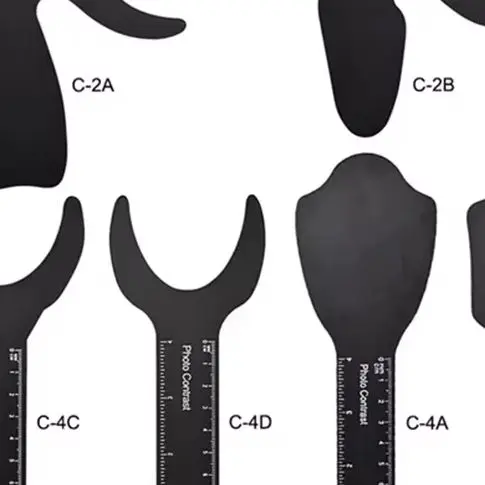 

6Pcs Dental Photo Contrast Black Background Board, Autoclavable Teeth Display Tool for Orthodontic Photography & Dentist Clinic
