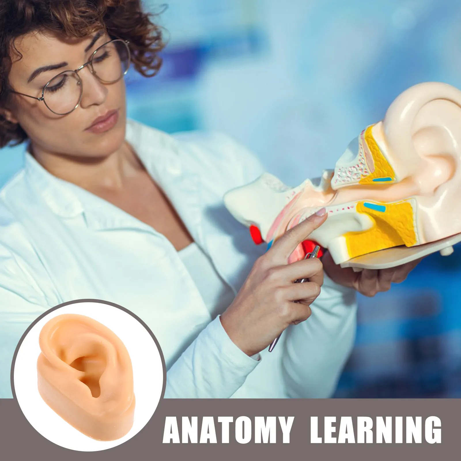 

Силиконовая искусственная левая человеческая ухо-имитация для розыгрышей, многоразовая, реалистичная, с эффектом настоящей кожи, силиконовая имитация части тела