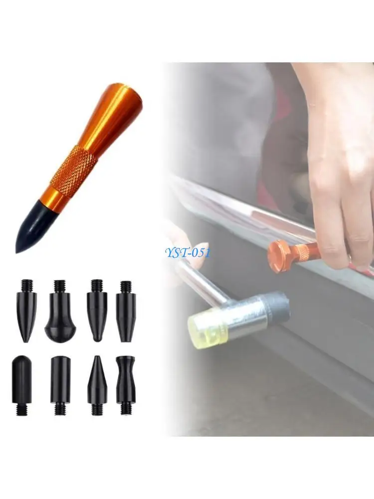 

E15A Shaping Car Sheet Metal Dent Repair Tools Vehicle Body Dent Leveling Pen Car Dent Removal Tool 9PCS/Set
