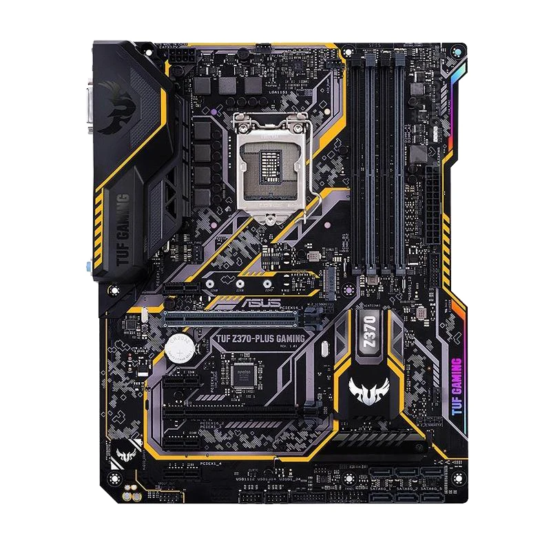 ASUS TUF Z370-PLUS GAMING Z370 LGA 1151 Placa-mãe LGA 1151 para i7-8700K i5-8600K i7-9700K CPU DDR4 M.2 HDMI Gaming Mainboard