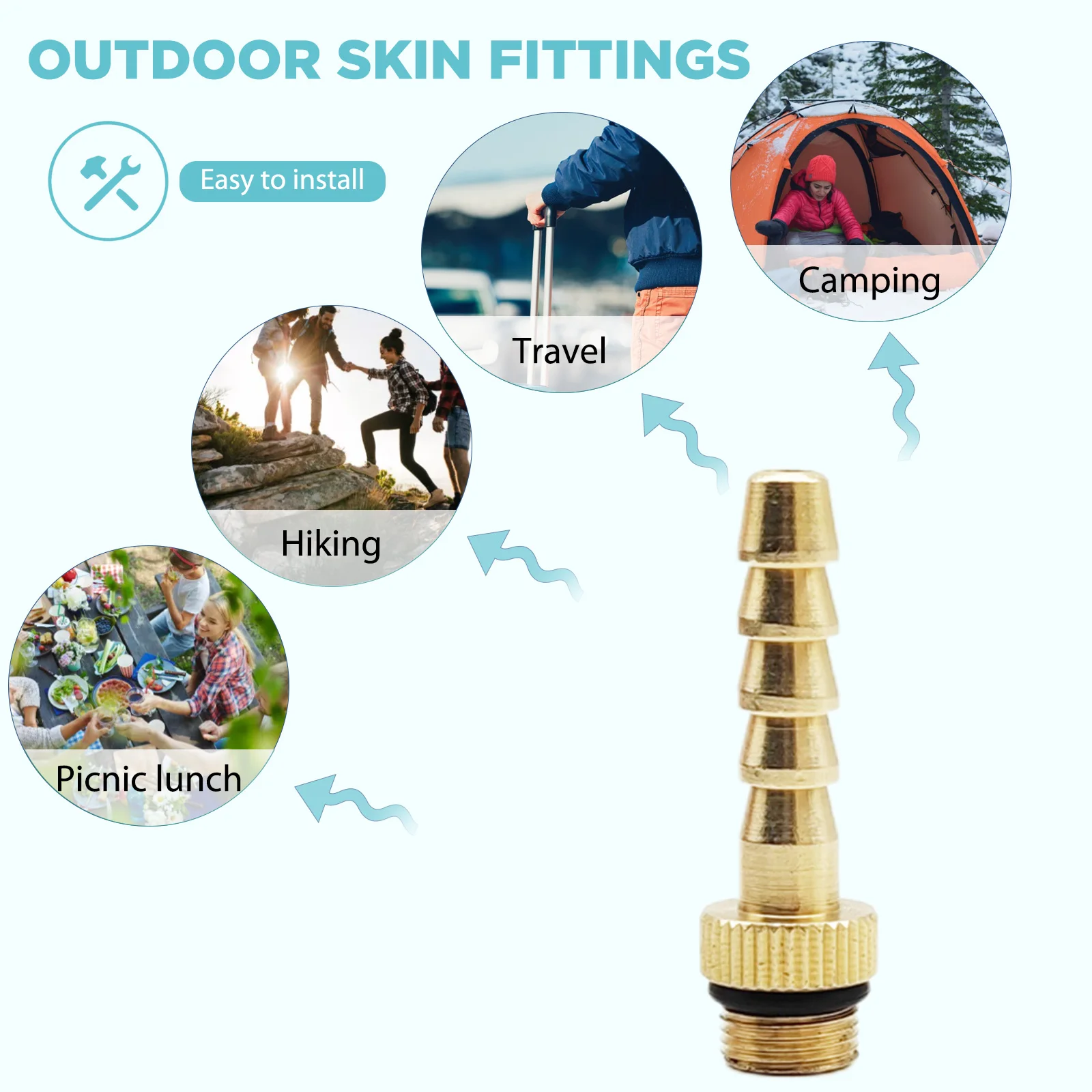 1/2/3/5/8/10 قطعة صمام خزان الغاز المسطح محول أنبوب الغاز متعدد الأغراض محول الخرطوم موصلات صمام غاز البترول المسال العملي لموقد الطبخ