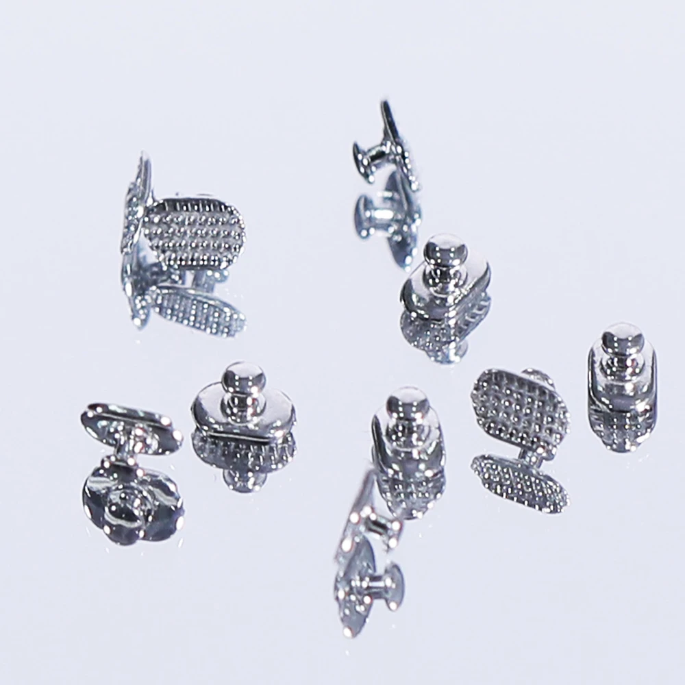 Orthodontics Lingual Buttons Metal Clear Ceramic Composite Botones Linguales De Ortodoncia Dental 10PCS/Bag