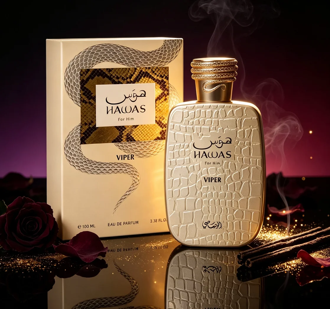 Hawas Viper For Him Perfume 100Ml, Bergamot Blends With Spicy Cinnamon, Apple Plum Sweet Intertwines, Amber Vanilla Base, Seductive And Bold, Show Men’s Dangerous Charm.