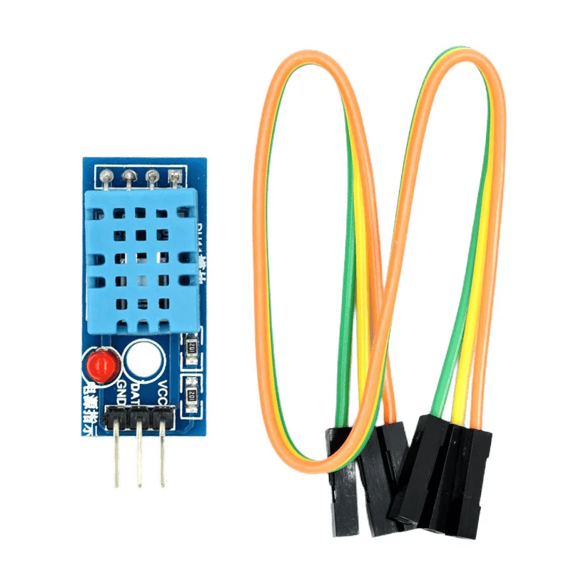 Einzel bus digitales Temperatur-und Feuchtigkeit sensor dht11 Modul mit Kabel elektronisches Baustein modul für Arduino – Detail 1