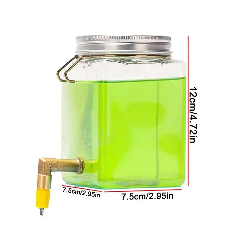 Transparent Water Dispenser For Bird Parrot Feeder Dangling Pet Waterer With Hook Bird Cage Parrot Water Dispenser For Cockatoos